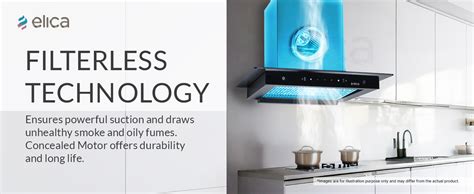 Elica 60cm 1500 m3/hr Filterless Autoclean Kitchen Chimney with 15 ...