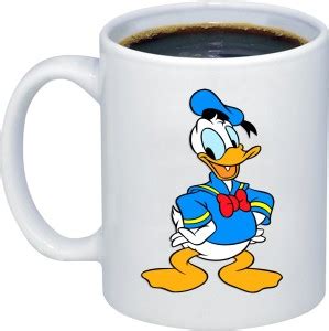 ADITI Designs Donald Duck on transparent background theme Ceramic ...