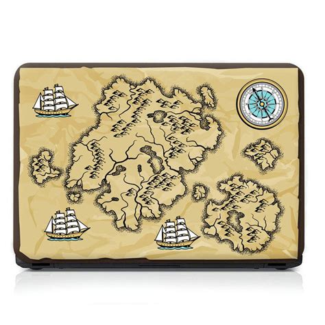 Laptop Skin - Nautical View of World Map for 15.6 inch Laptop – SkinsLegend