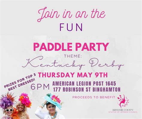 Kentucky Derby Theme Paddle Party Fundraiser, Post 1645 American Legion ...