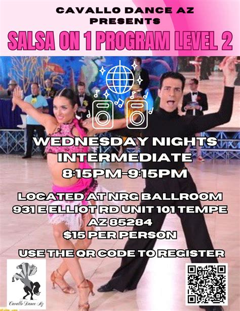 Salsa on 1 Program: Level 2 Class , NRG Ballroom, Tempe, 2 October 2024 ...