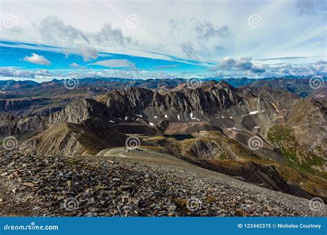 Summit View from Handies Peak, Colorado Rocky Mountains Stock Image ...