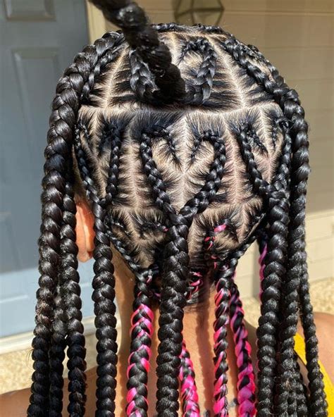 Image result for Heart Box Braids Tutorial