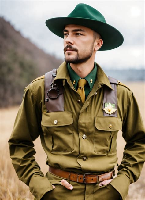 Lexica - A friendly park ranger with with nature based fashionable ...