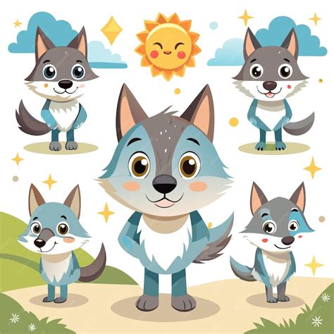 Image result for Cartoon Wolves