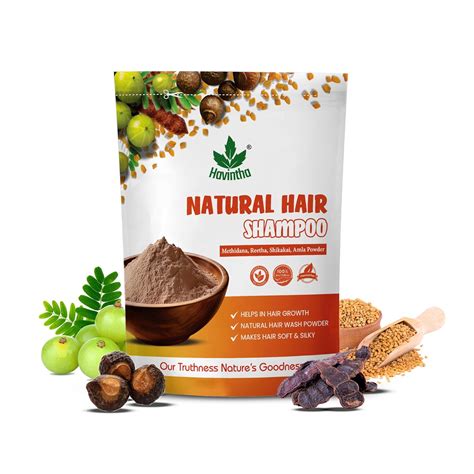 Havintha Natural Hair Shampoo With Herbal Amla Reetha Shikakai And ...