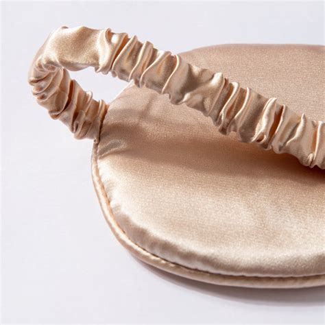 Luxury Sleep Satin Eye Mask Beige Online - Premium Eye Mask | Nestasia