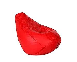 ComfyBean Bags XXXL Bean Bag Filled with Beans Filler (Red) : Amazon.in ...