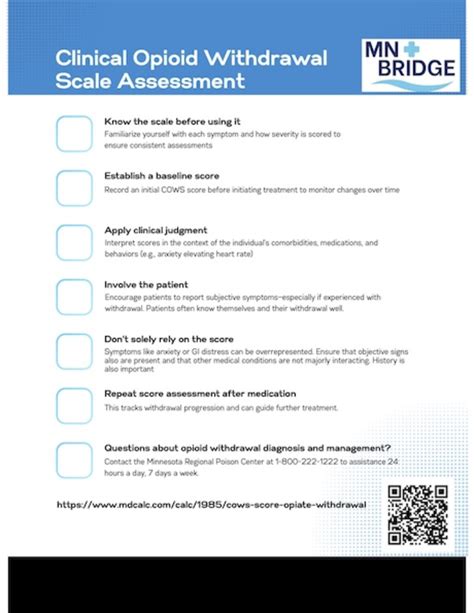 Clinical Opioid Withdrawal Scale (COWS) Guide - MN Bridge