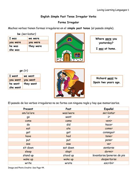 Inglés Para Hispanoblantes: English Simple Past Tense Irregular Verbs | PDF
