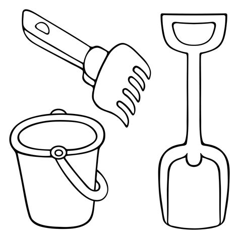 Shovel And Pail Template