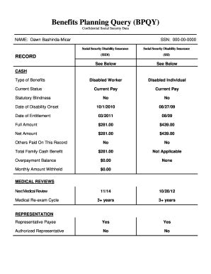 2012 Form SSA Benefits Planning Query Handbook (BPQY) Fill Online ...