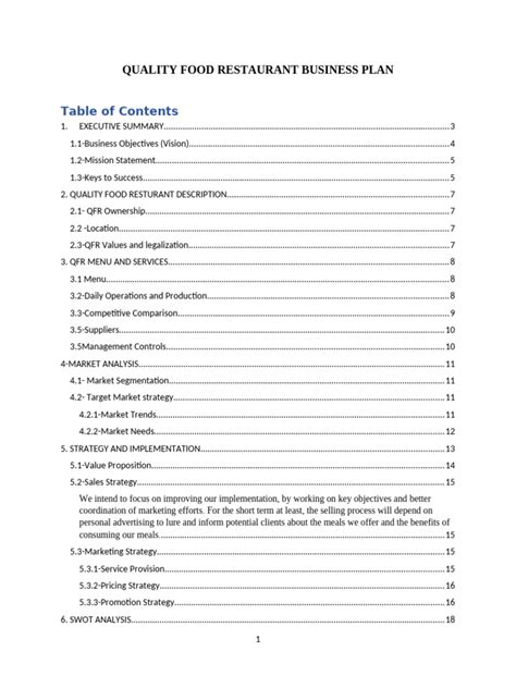 Image result for Restaurant Business Plan Examples