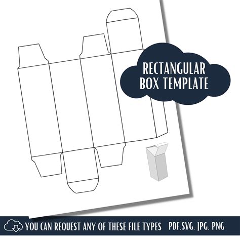 Image result for Rectangular Box Template