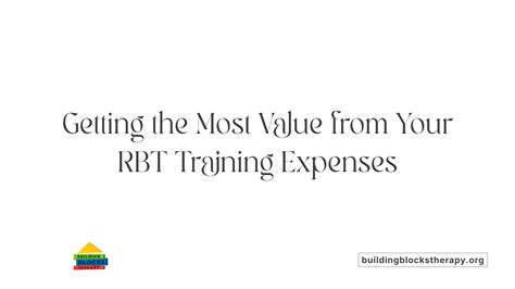 RBT Certification Cost