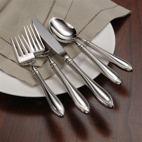 Oneida Sheraton 5 Piece 18/10 Stainless Steel Flatware Set, Service for ...
