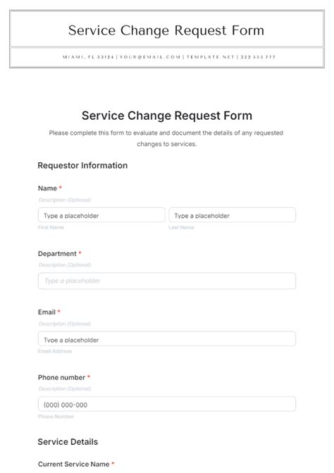 Image result for Change Request Form