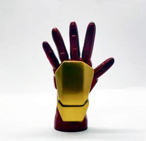 Explorer ™ Metal Keychain Iron Man Power Energy Hand Keyring with ...