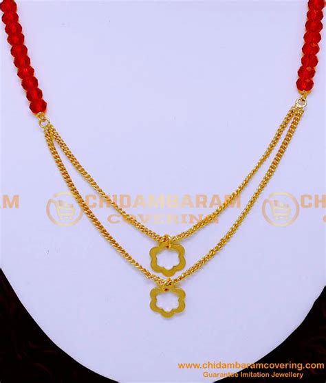 Buy Modern Light Weight Red Crystal Gold Necklace Designs Online