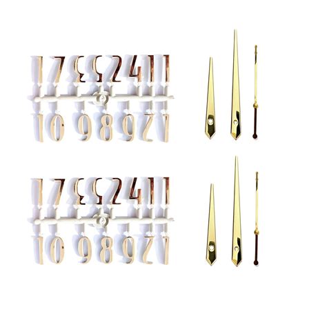 Buy Epoxy Fusion Wall Clock Numbers and Hands - 12 Arabic Numbers with ...