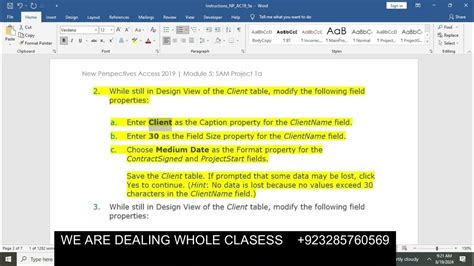 Access Module 3 Sam Project 的图像结果