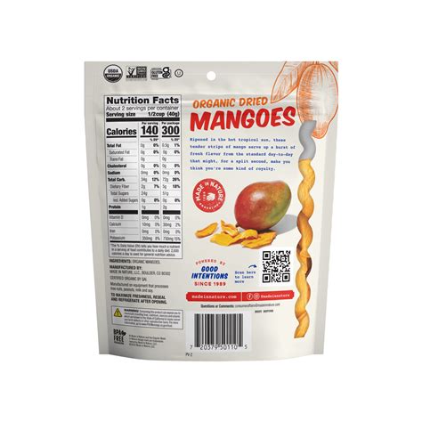 Buy Dried Mangoes: Organic Tree-Ripened Snacks – Made In Nature