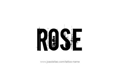 Names With The Word Rose at Bruce Green blog