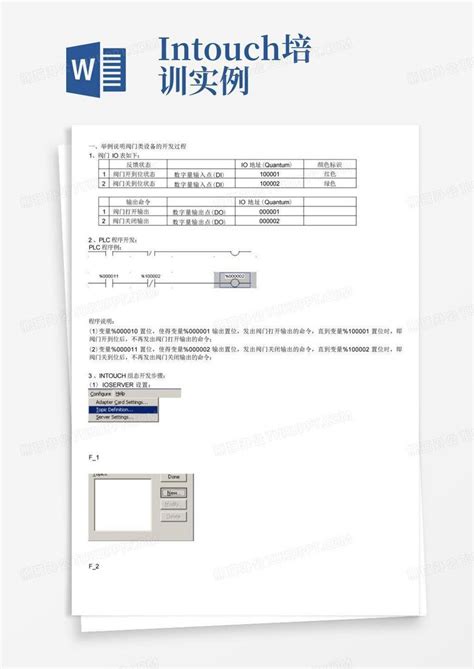 Intouch Tutorial 的图像结果