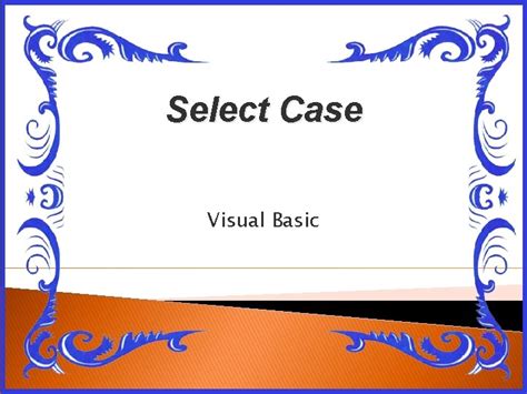Using Case Command in Visual Basic 的图像结果