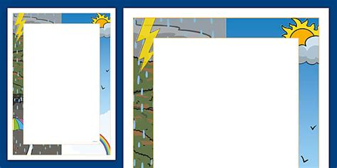 Weather Page Border | Twinkl Learning Resources - Twinkl