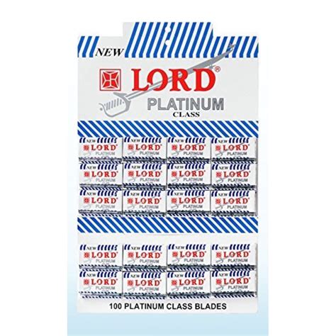 Buy 100 Lord Double Edge Safety Razor Blades Platinum Class Online at ...
