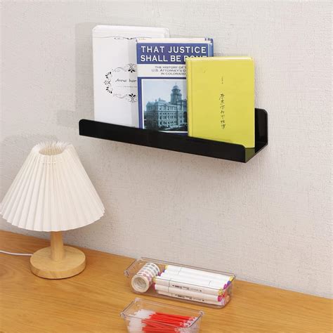 Cqacrylic Cq acrylic 15 Invisible Acrylic Floating Wall Ledge India | Ubuy