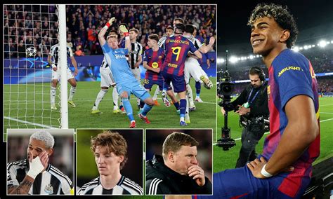 Barcelona 7-2 Newcastle (8-3 on agg): Eddie Howe's side produce dog's ...