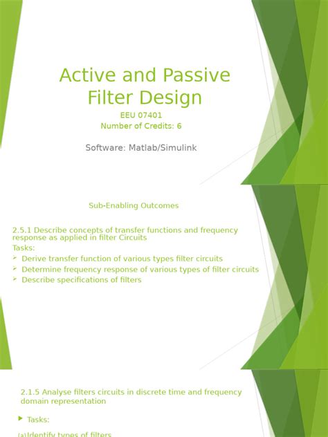Passive Filter Design Examples 的图像结果