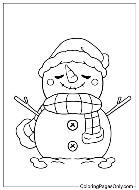 Snowman Pictures Coloring