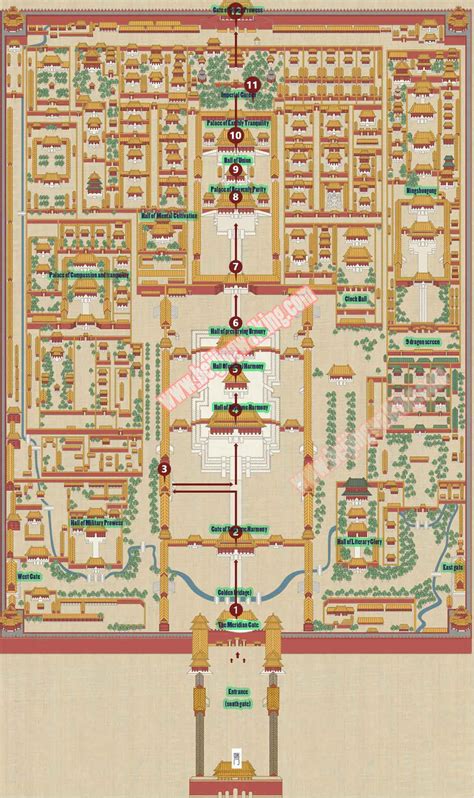 Forbidden city map + best travel routes (From Local guide suggestion) | Beijing Walking Tours