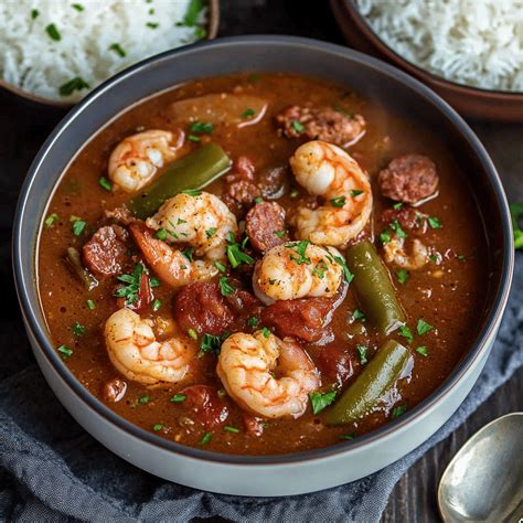 Cajun Creole Seafood Gumbo - Justine Recipes