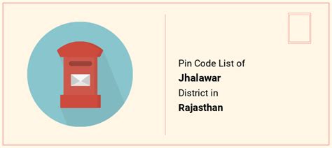 Jhalawar District Pin Code List, Rajasthan | PinCodeArea.in