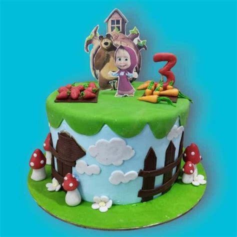 Noida Special: [Masha and The Bear Birthday Cake in Noida | Cake ...