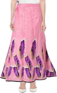 PIK OOPS Applique Women Wrap Around Pink Skirt - Buy PIK OOPS Applique ...