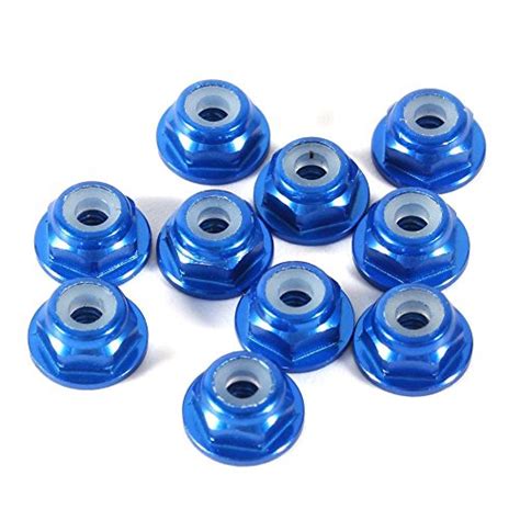 Hex Self Lock Nuts 10 PCS M2 Nut CNC Aluminum Flanged Nylon Lock Nut ...
