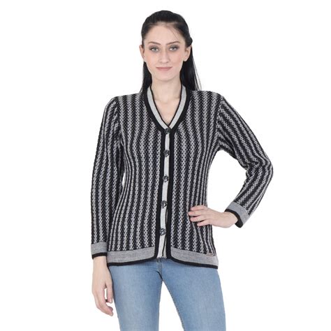 Buy REBECCA Woollen Black Buttoned Cardigans at Amazon.in
