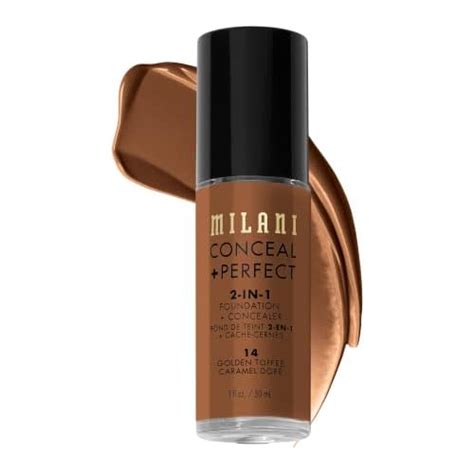 Buy Milani Perfect 2-in-1 Cruelty-Free Liquid Matte, Satin Foundation ...