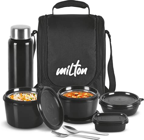 Amazon.com: MILTON Pro Lunch Tiffin (3 Microwave Safe Inner Steel ...
