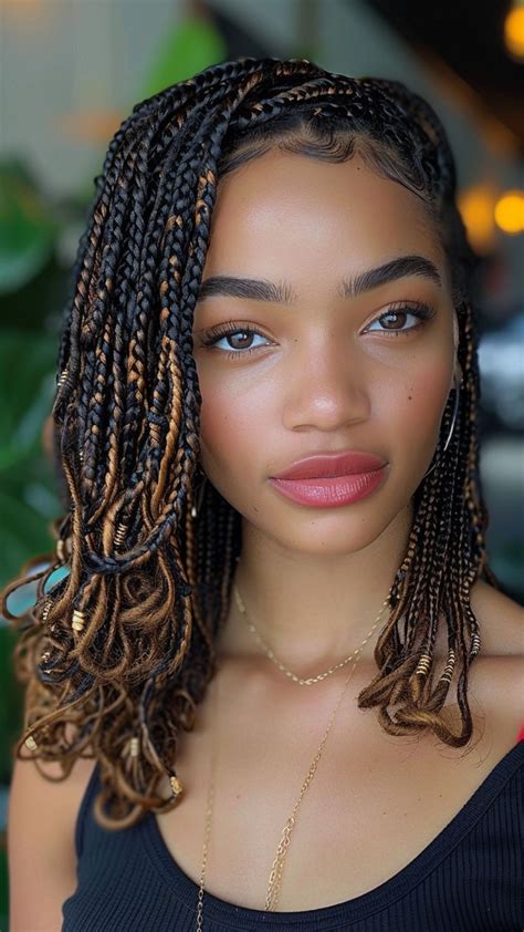 20 box braids hairstyles with curly ends unleashing the chic and trendy ...