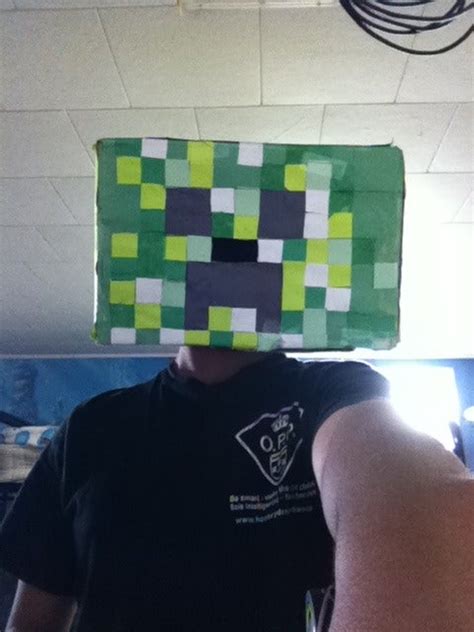 Image result for Creeper Mask Tutorial