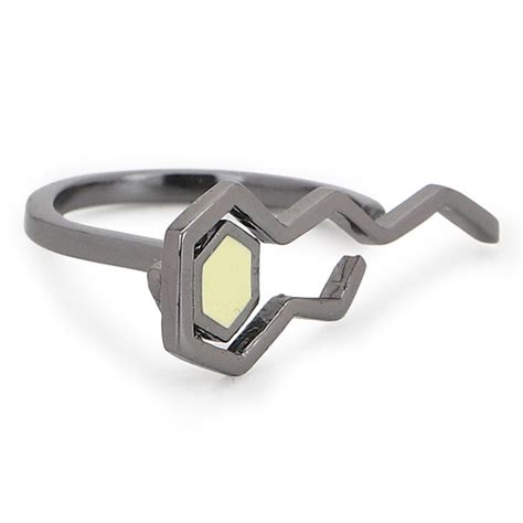 Benzene Black Rhodium Yellow Enamelled Ring – VOYLLA