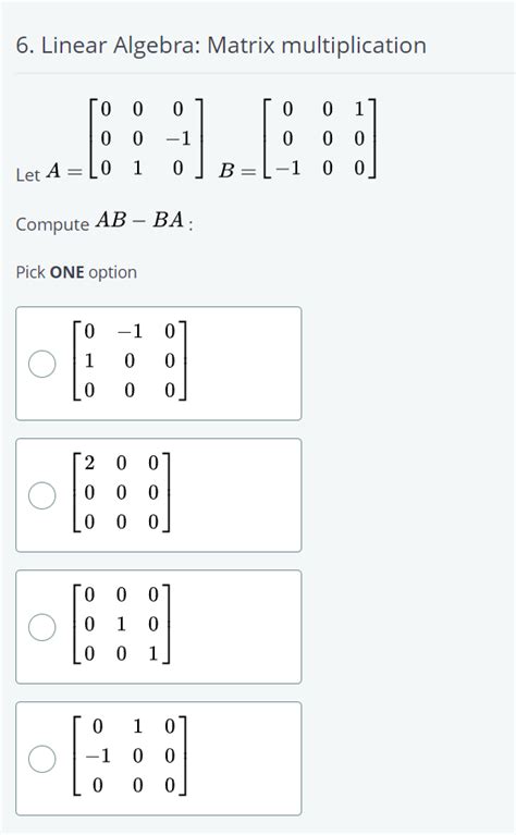 Linear algebra Matrix Operations 的图像结果