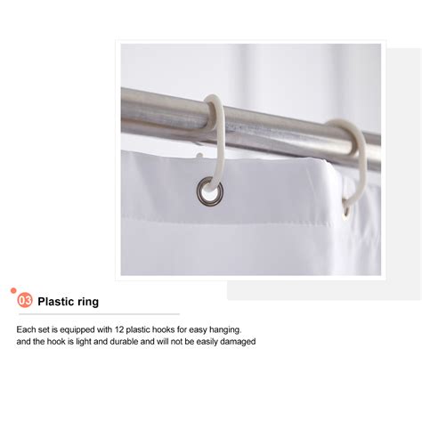 Flowers Waterproof Shower Curtain Bathroom Decor Sets With Hooks ...