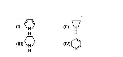 The correct order of pka values for the conjugate acids of heterocyclic ...